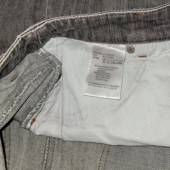 Escada Sport Embellished Gray Denim Skirt Nwot Size 36 US 6 - Picture 8 of 14